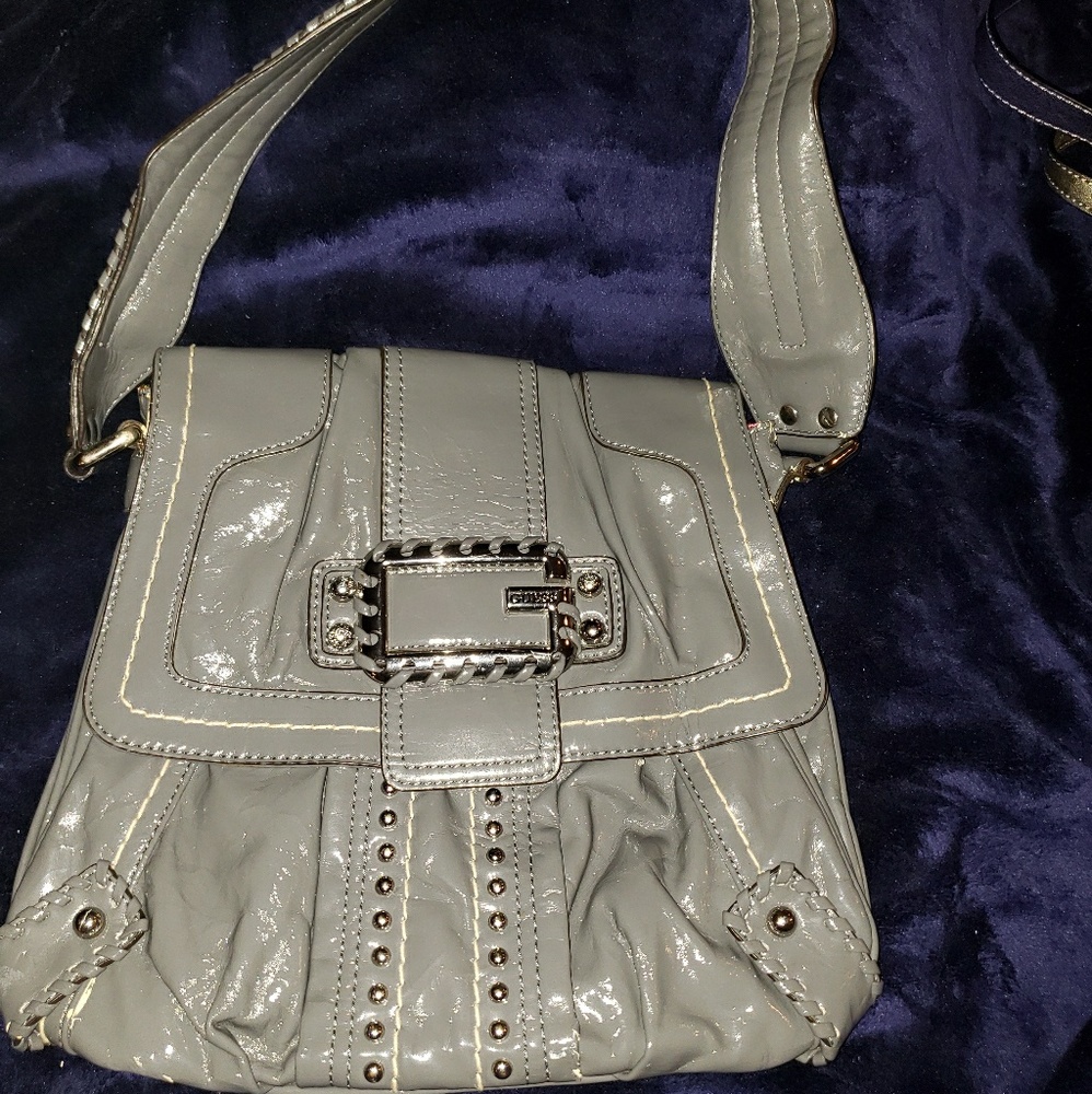 Gray guess purse and wallet set